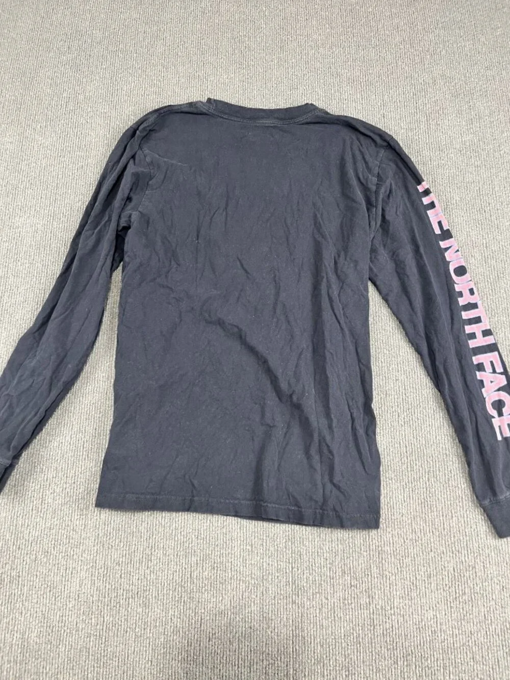 The North Face Mens Blue Long Sleeve Graphic Tee Size S